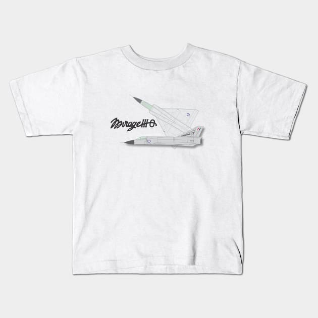 Mirage IIIO Kids T-Shirt by GregThompson